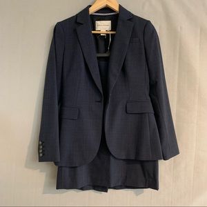 Banana Republic Navy Skirt Suit